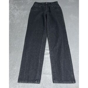 Vintage Roper Jeans Womens 11 Black High Rise Western Straight Leg Bareback